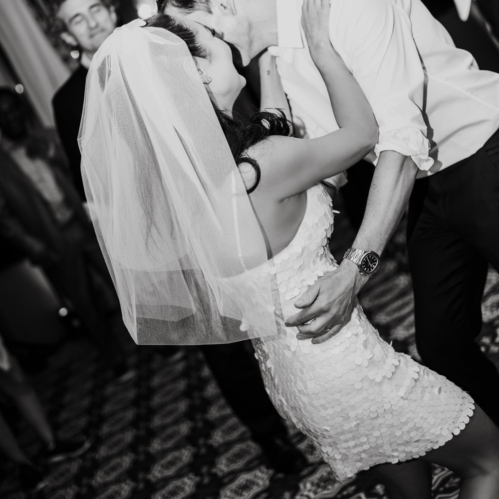 Iridescent Sequin Mini Dress